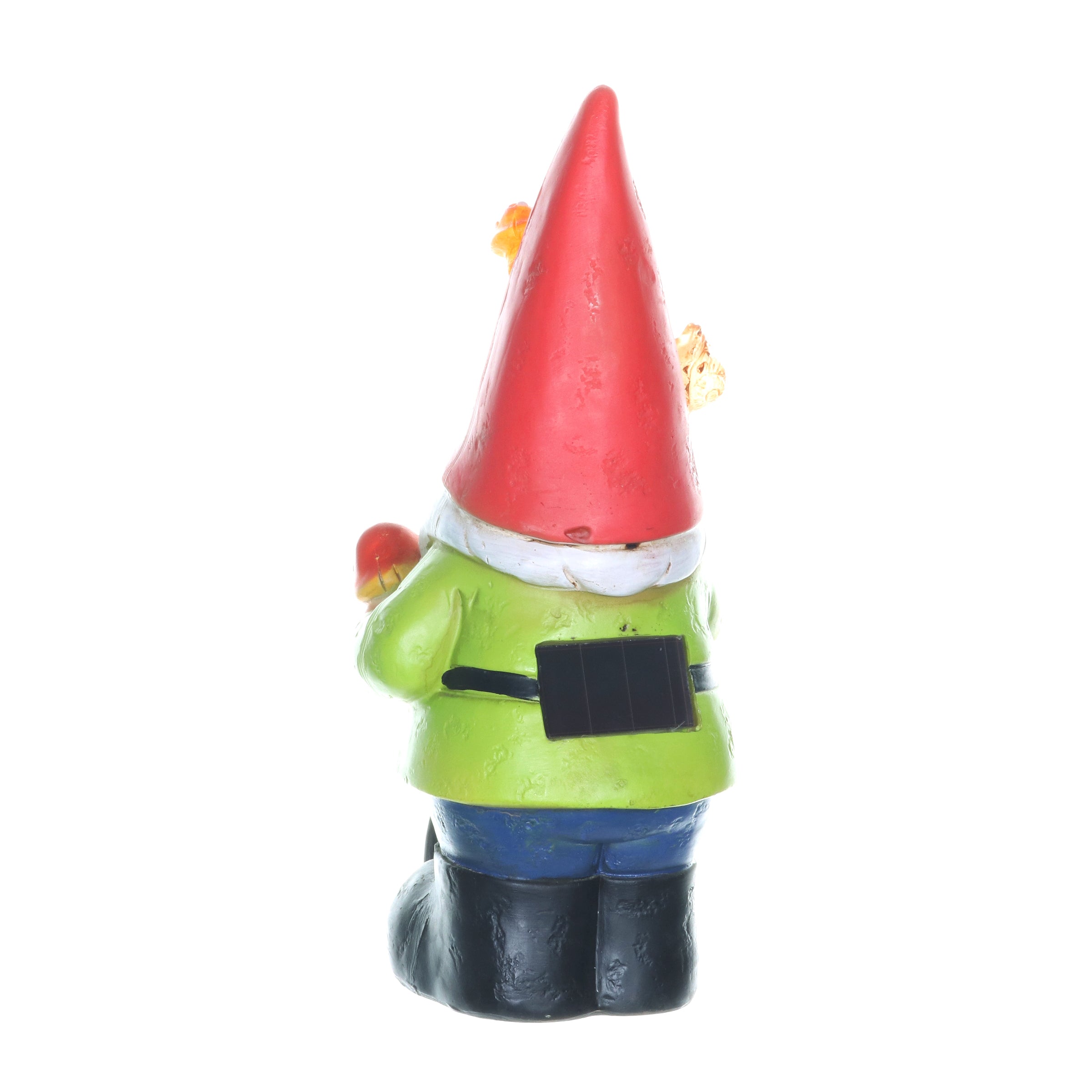 Solar Red Hat Roy Garden Gnome Statue with Shovel, 10 Inch | Shop Garden Decor by Exhart