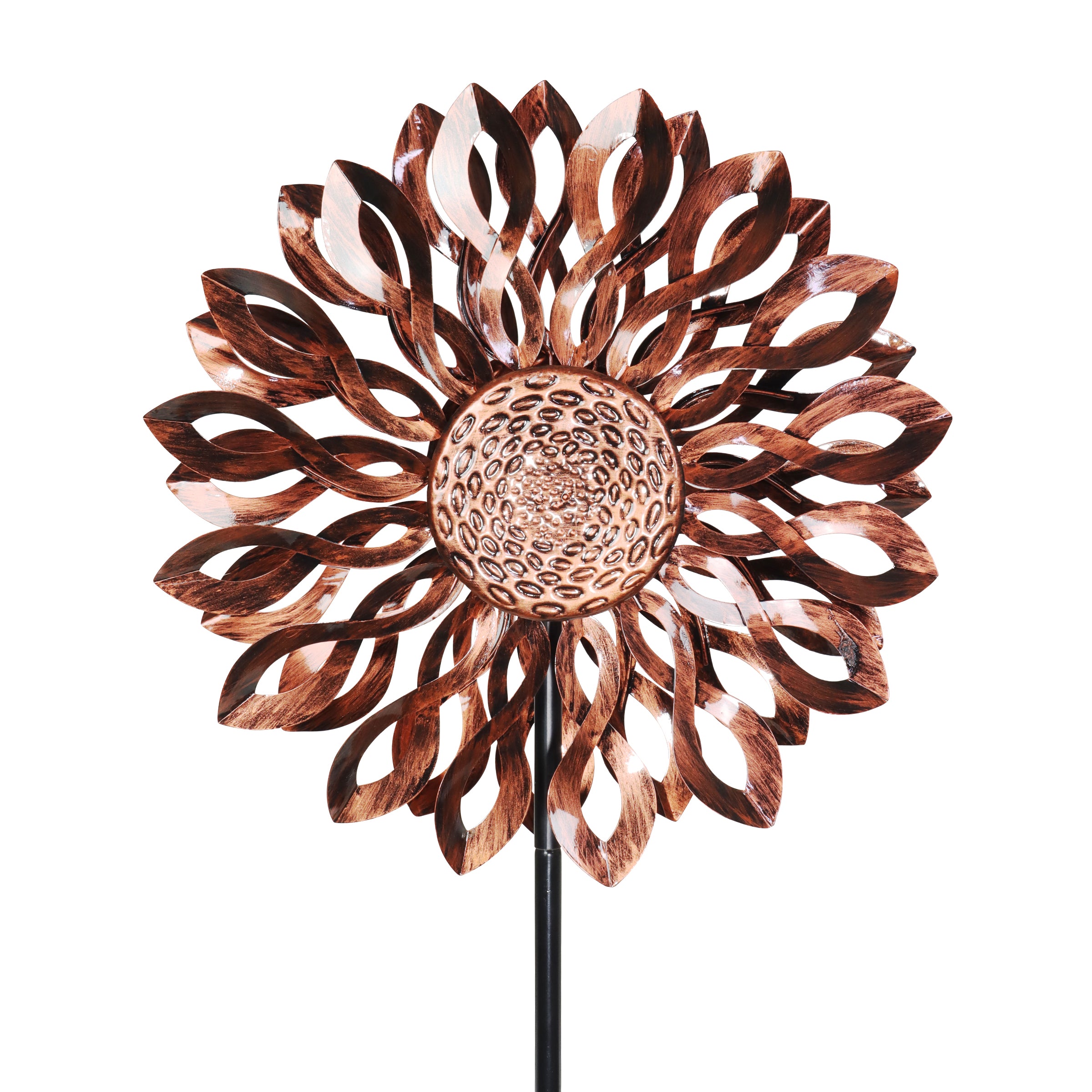 Exhart Infinity Double Sunflower Spinner Stake