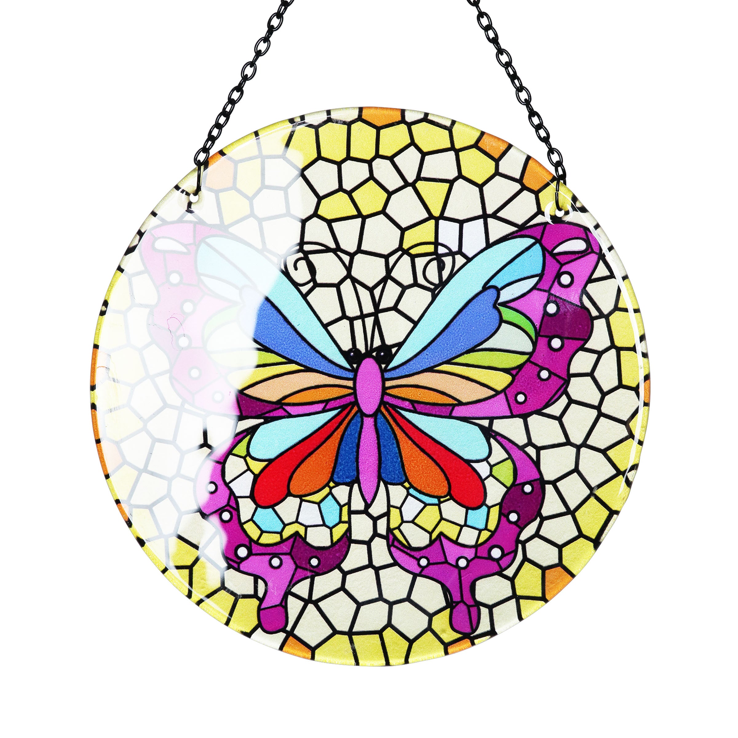 Exhart Mosaic Butterfly Suncatcher - Thumbnail 2