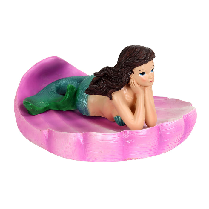 Hand Painted Mermaid Pool Floater, 10.5 by 5 Inches