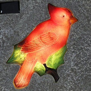 Solar Cardinal Stepping Stone, 10 Inch | Shop Garden Decor by Exhart