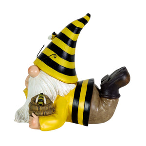 Solar Beekeeper Garden Gnome with Bee Hive Statuary, 5.5 by 8.5 Inches | Shop Garden Decor by Exhart