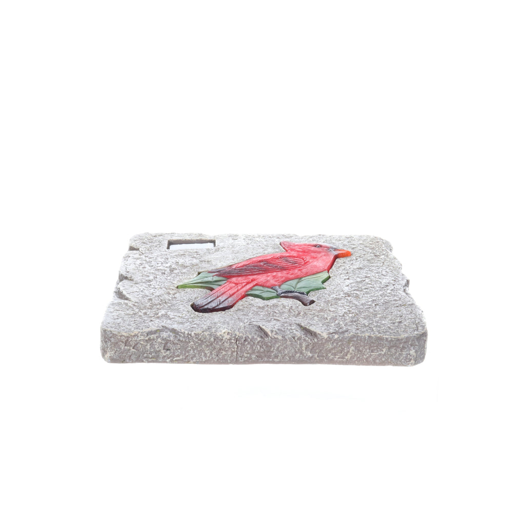 Solar Cardinal Stepping Stone, 10 Inch
