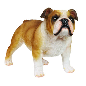 Hand Painted English Bulldog Statuary, 9.5 Inch | Shop Garden Decor by Exhart