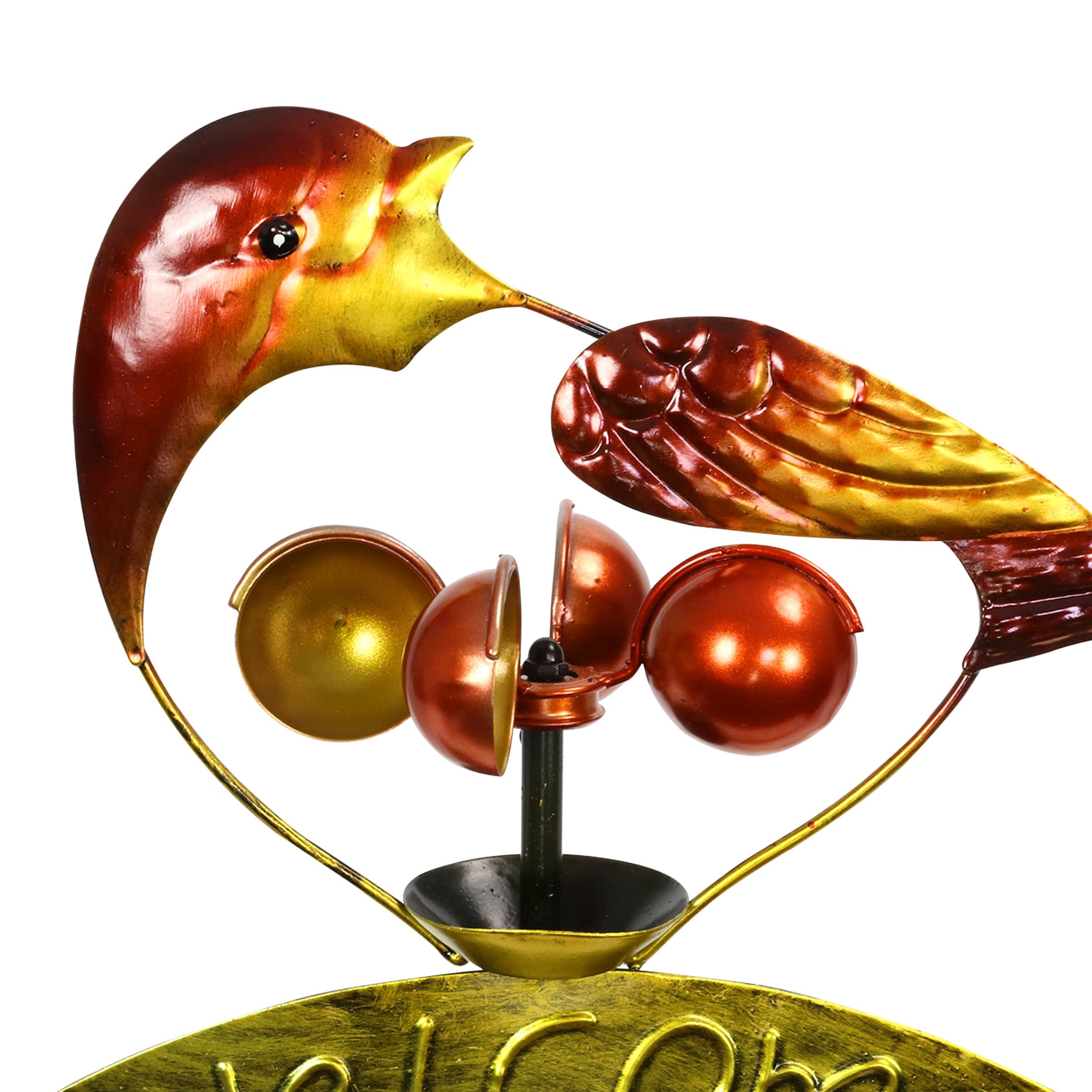 Exhart Bird Welcome Sign Garden Stake with Wind Spinner - Thumbnail 3