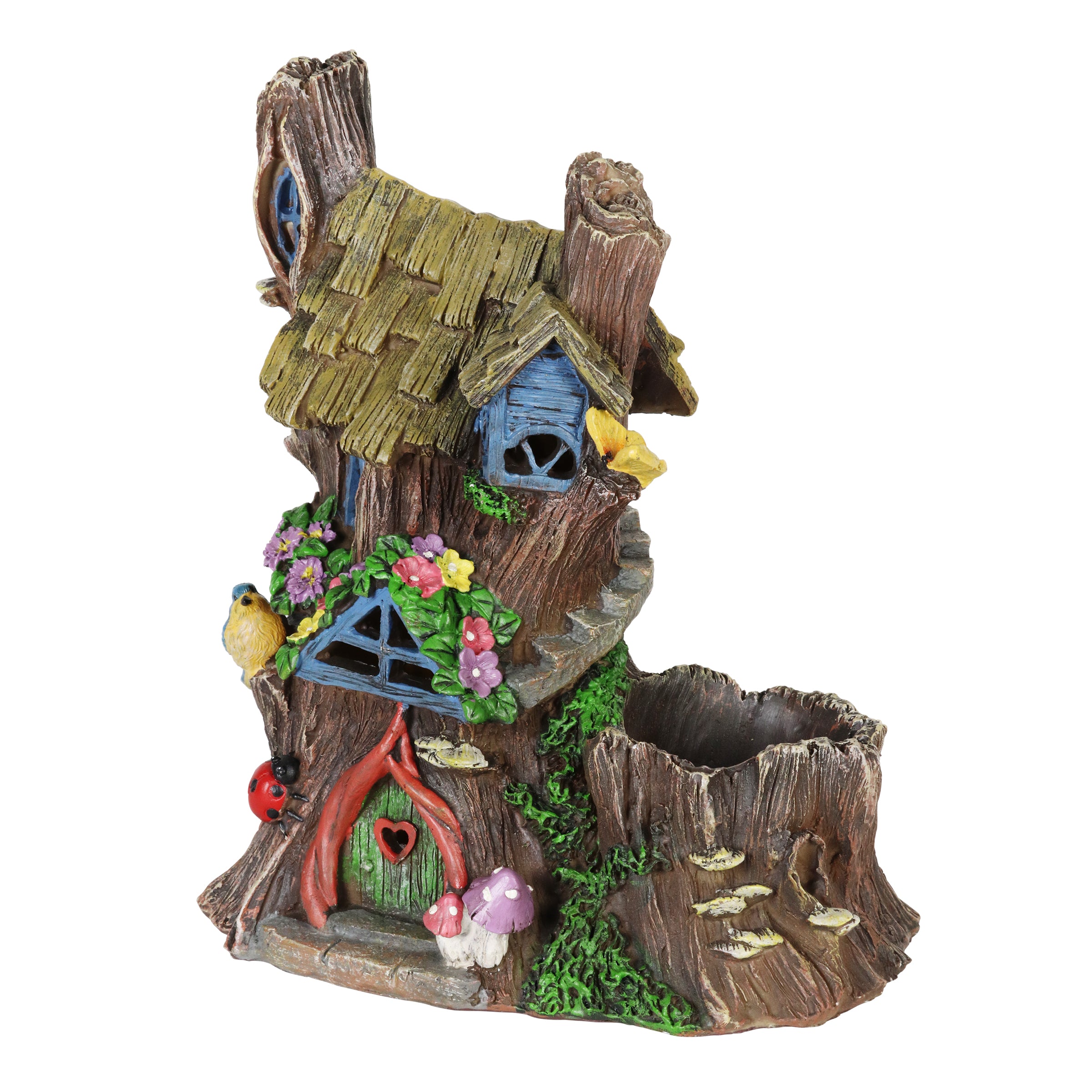 Solar Fairy House Planter and Garden Statue - Thumbnail 2