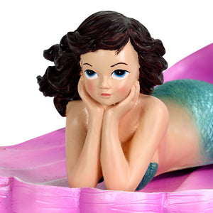 Hand Painted Mermaid Pool Floater, 10.5 by 5 Inches | Shop Garden Decor by Exhart