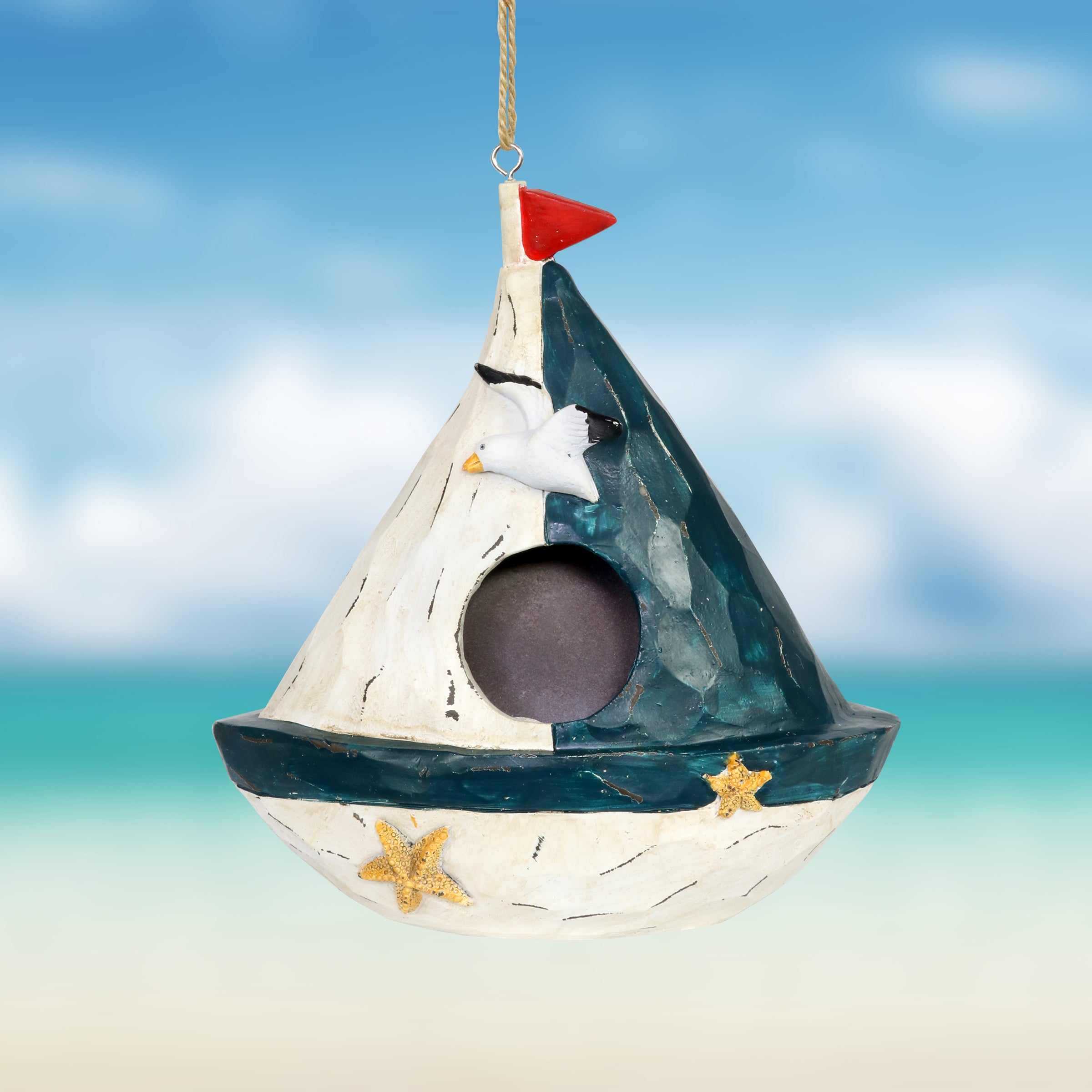 Exhart Sail Boat Bird House