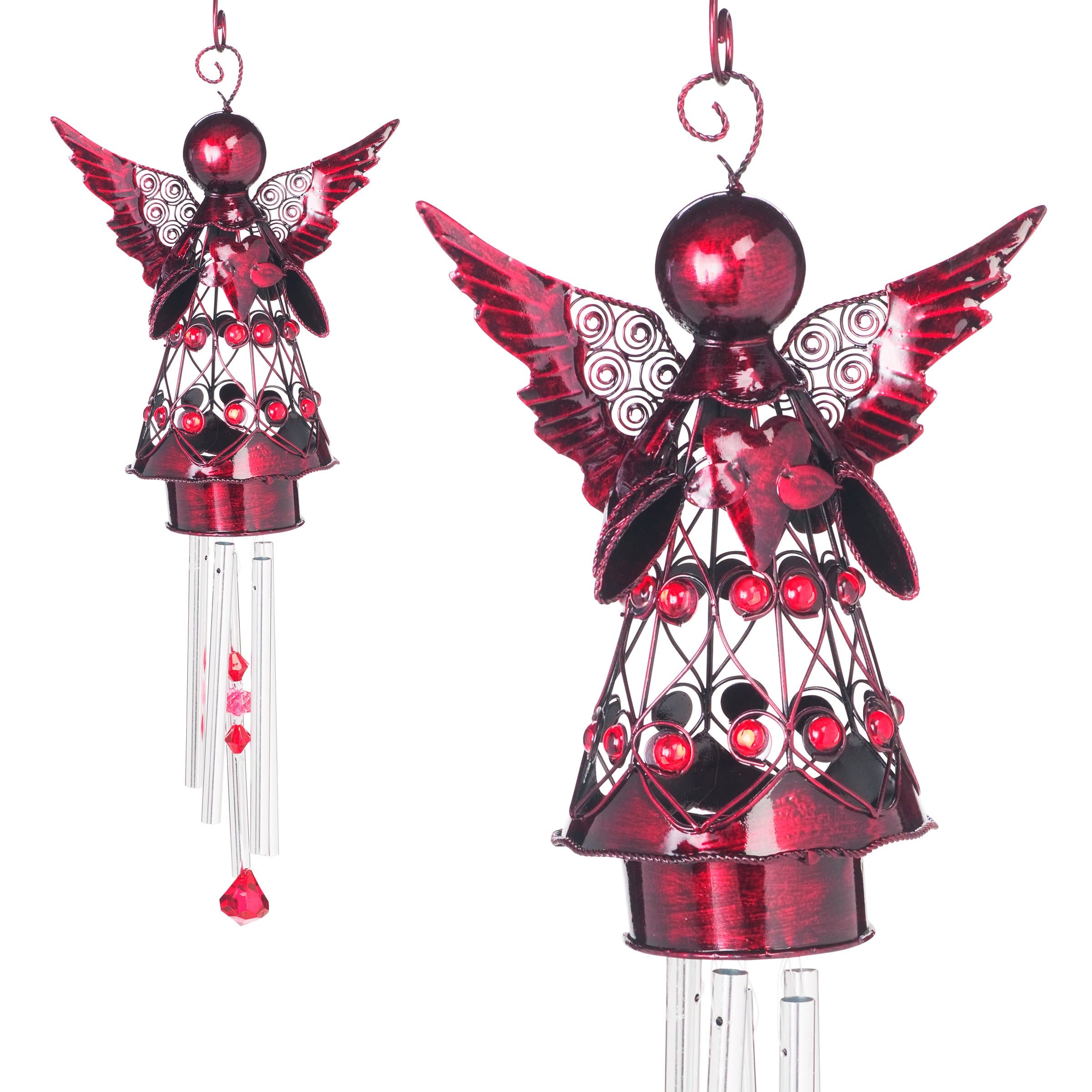 Red Angel Metal Wind Chime - Thumbnail 3