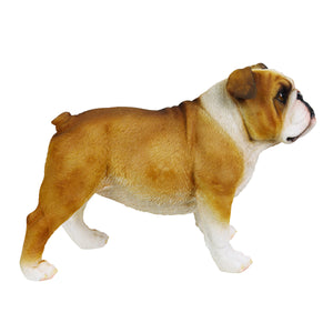 Hand Painted English Bulldog Statuary, 9.5 Inch | Shop Garden Decor by Exhart