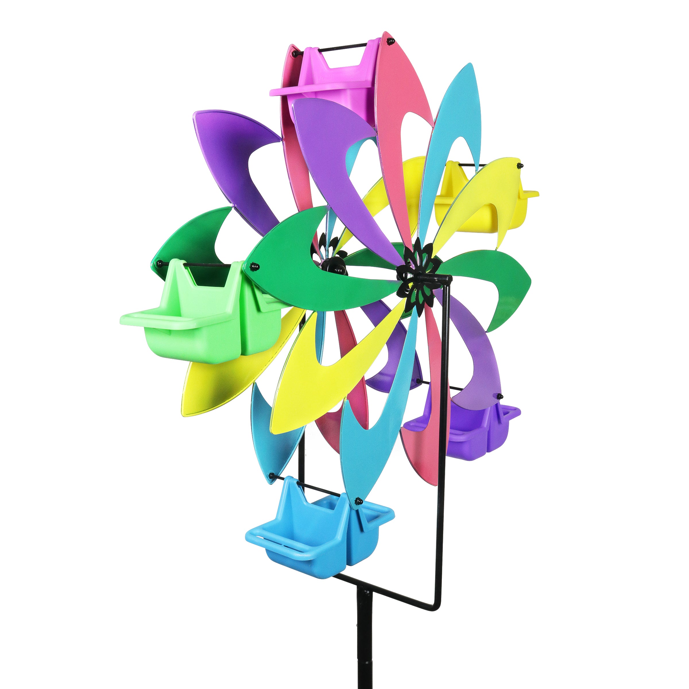 Ferris Feeder Multicolor Pinwheel Bird Feeder and Spinner - Thumbnail 2