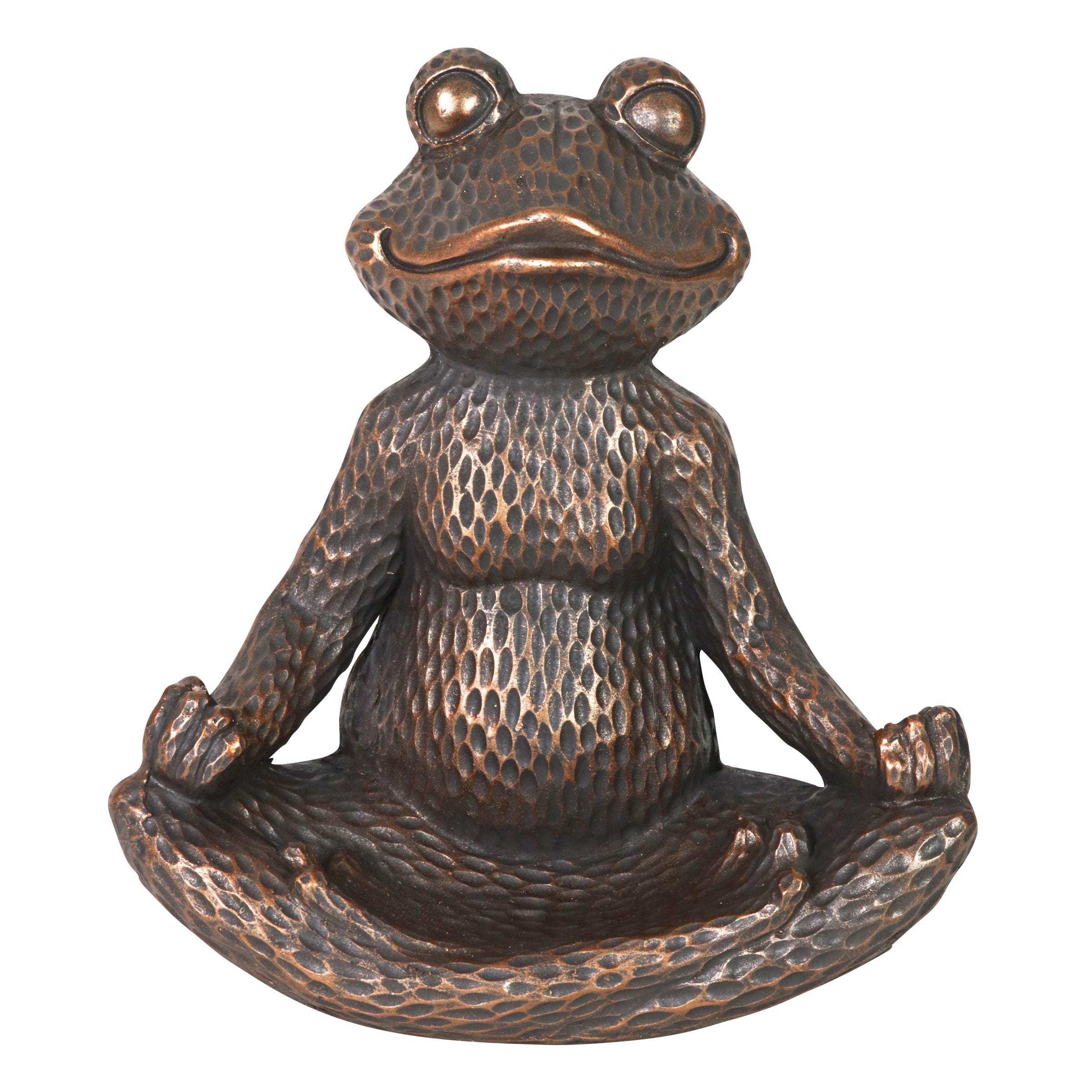 Meditating Yoga Frog Bird Feeder or Decorative Bowl - Thumbnail 2