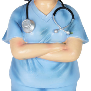 Nurse Nancy Garden Gnome Statue, 5 by 14 Inches | Shop Garden Decor by Exhart
