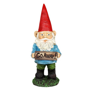 Go Away Gilbert Gnome Statue, 13 Inch | Shop Garden Decor by Exhart