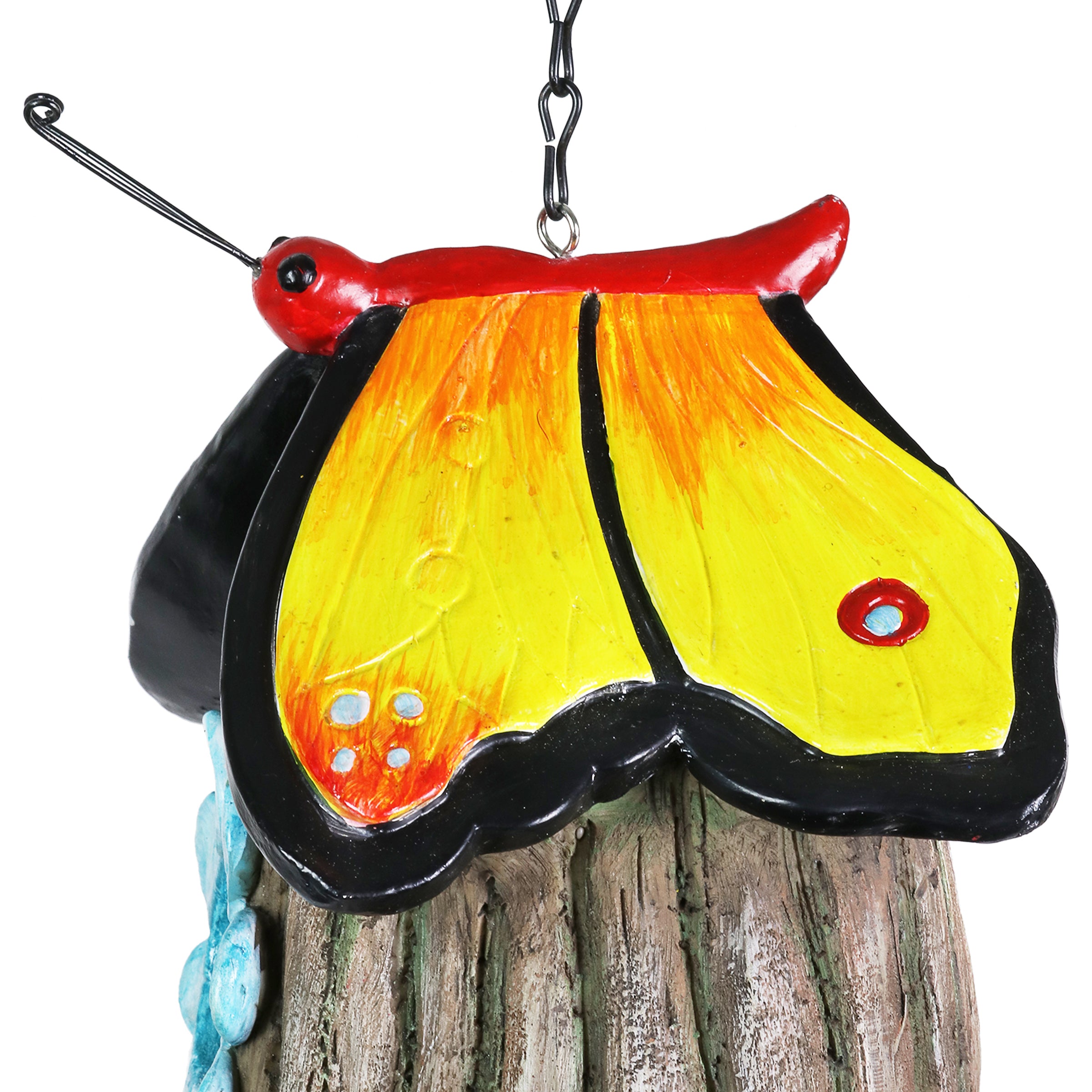 Exhart Butterfly Roof Love Acorn Hanging Bird House - Thumbnail 5