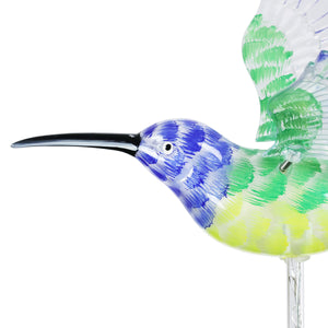 Solar WindyWing Hummingbird Garden Stake with Green LED Lights, 7 Inch | Shop Garden Decor by Exhart