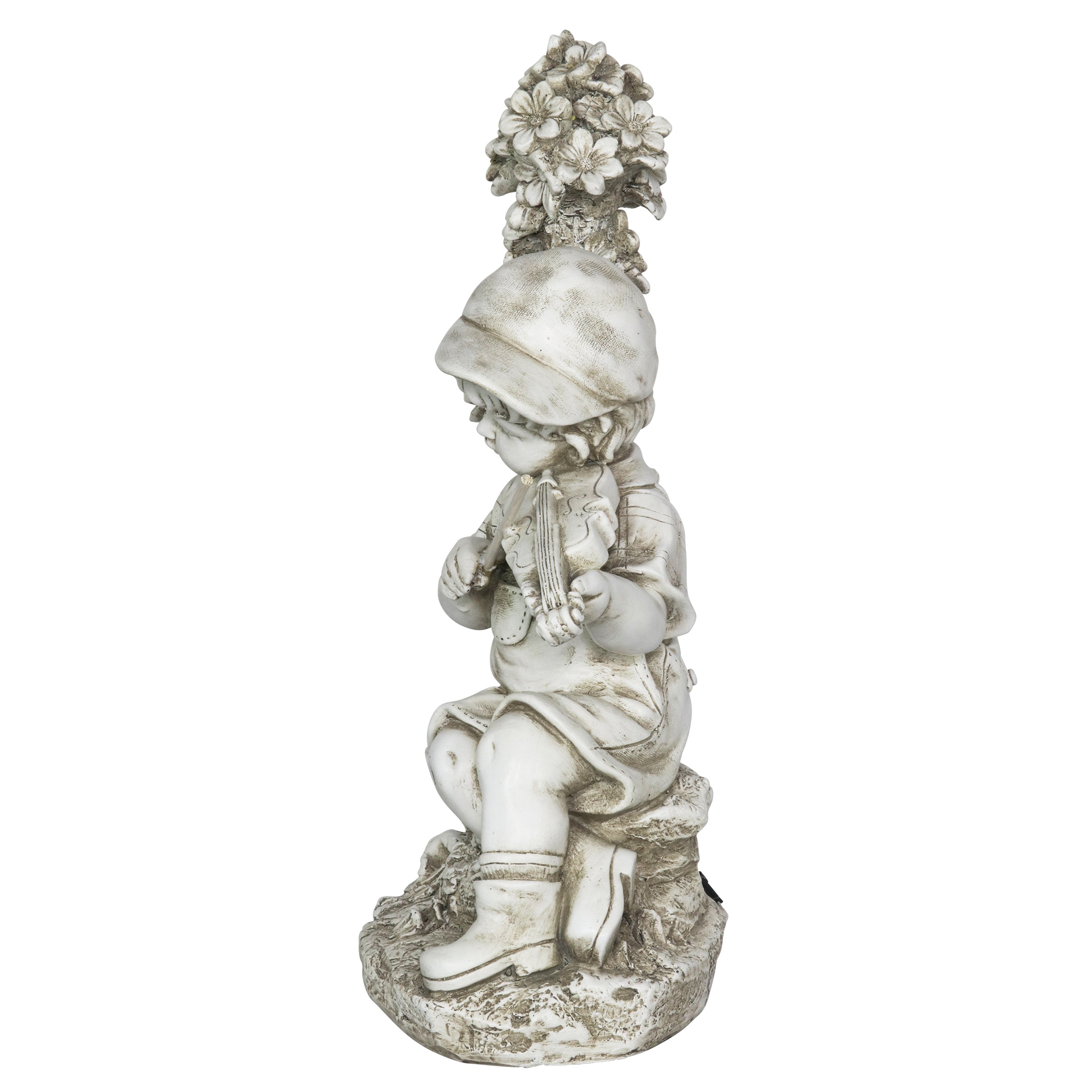 Solar Boy Playing Violin Under a Tree Statue - Thumbnail 5
