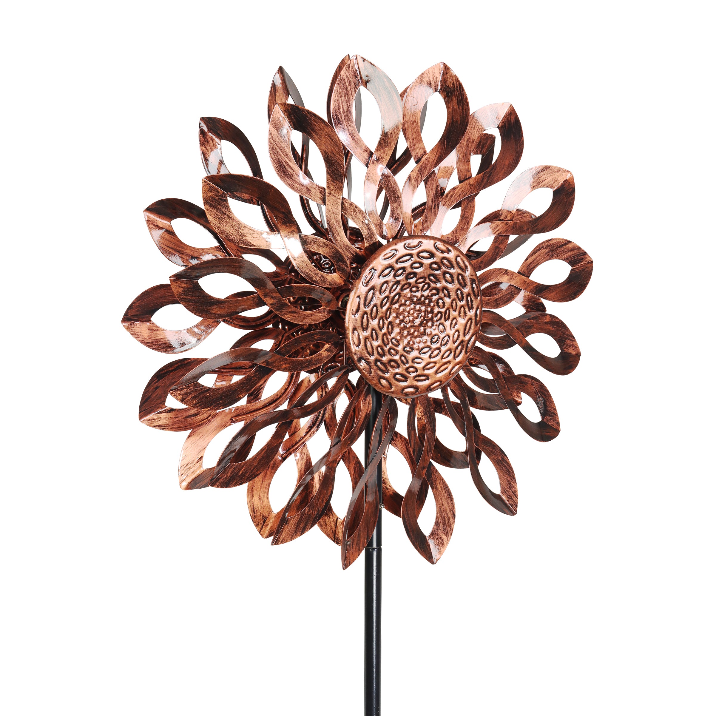 Exhart Infinity Double Sunflower Spinner Stake - Thumbnail 2