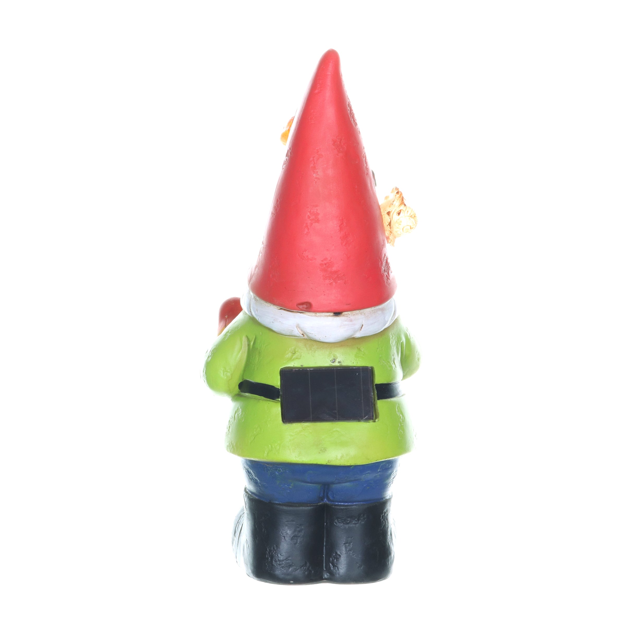 Solar Red Hat Roy Garden Gnome Statue with Shovel, 10 Inch | Shop Garden Decor by Exhart