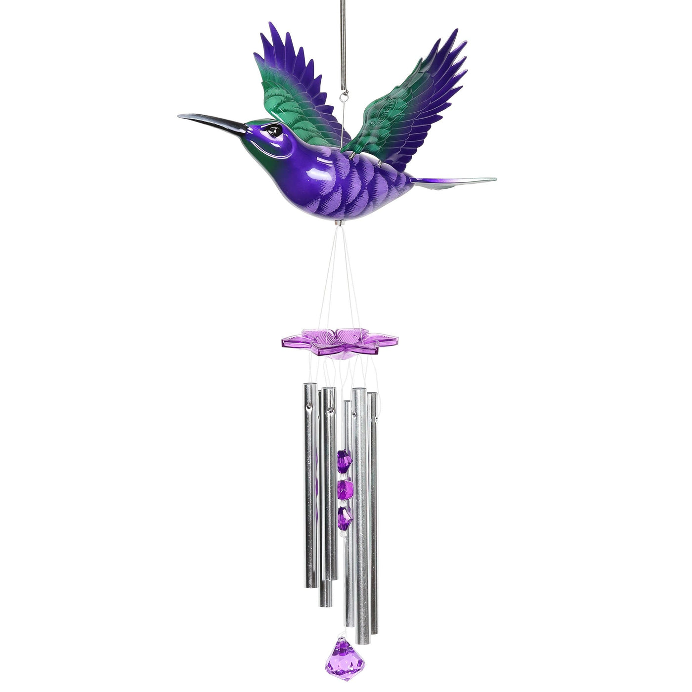 Little Wing Electron Hummingbird ヴァンヘイレン Exhart 17.99-in MultiColor Metal Hummingbird Wind Chime in