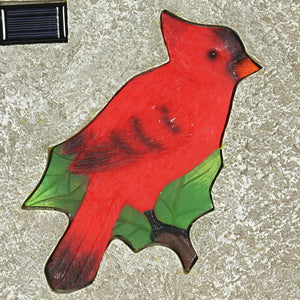 Solar Cardinal Stepping Stone, 10 Inch | Shop Garden Decor by Exhart