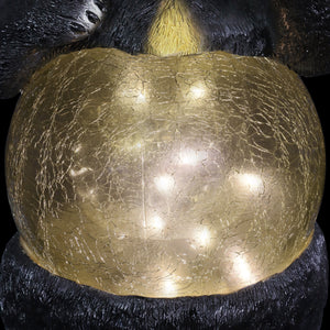 Solar Bear with Crackle Ball Belly Statuary, 17 Inches tall | Shop Garden Decor by Exhart