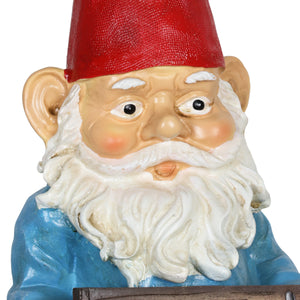 Go Away Gilbert Gnome Statue, 13 Inch | Shop Garden Decor by Exhart