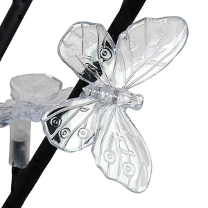 Solar Butterfly Branch Garden Stake with Twenty LED Lights, 13 by 38 Inches | Shop Garden Decor by Exhart