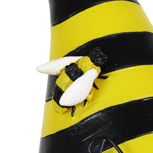 Solar Beekeeper Garden Gnome with Bee Hive Statuary, 5.5 by 8.5 Inches | Shop Garden Decor by Exhart