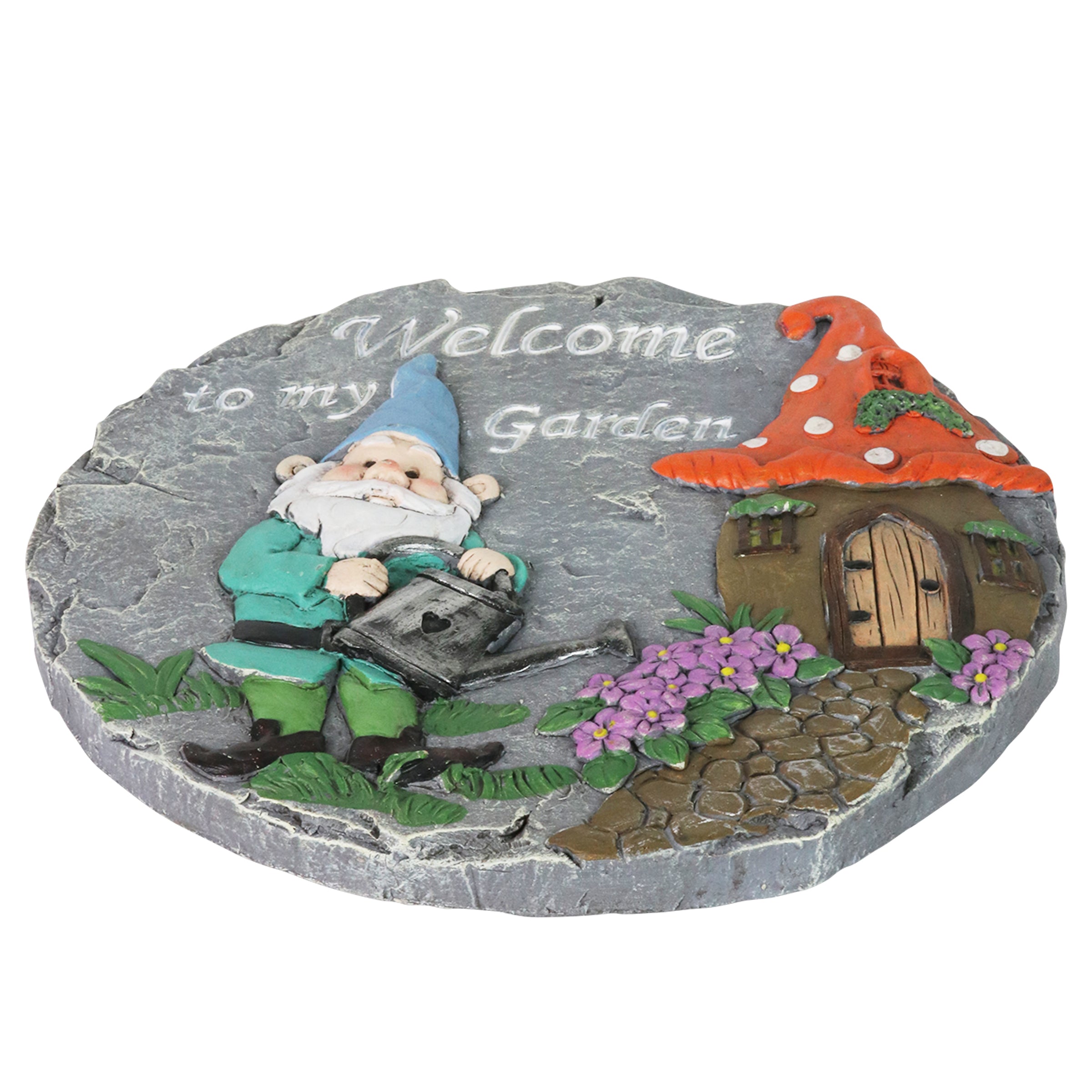 Exhart Gnome Welcome Stepping Stones