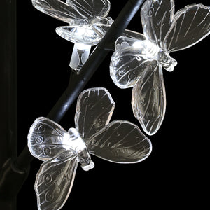 Solar Butterfly Branch Garden Stake with Twenty LED Lights, 13 by 38 Inches | Shop Garden Decor by Exhart
