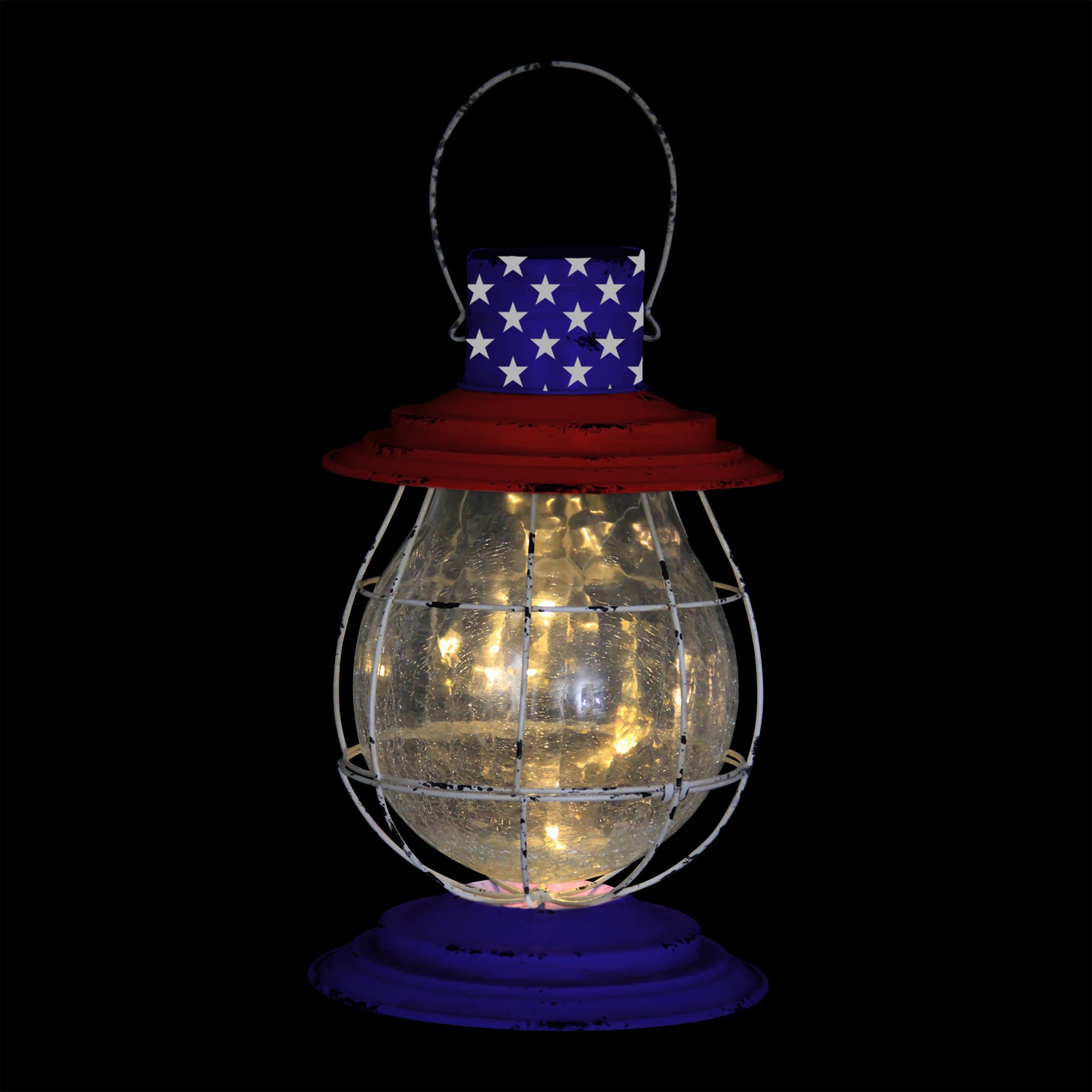 Solar Firefly Patriotic Accent Lantern - Thumbnail 5