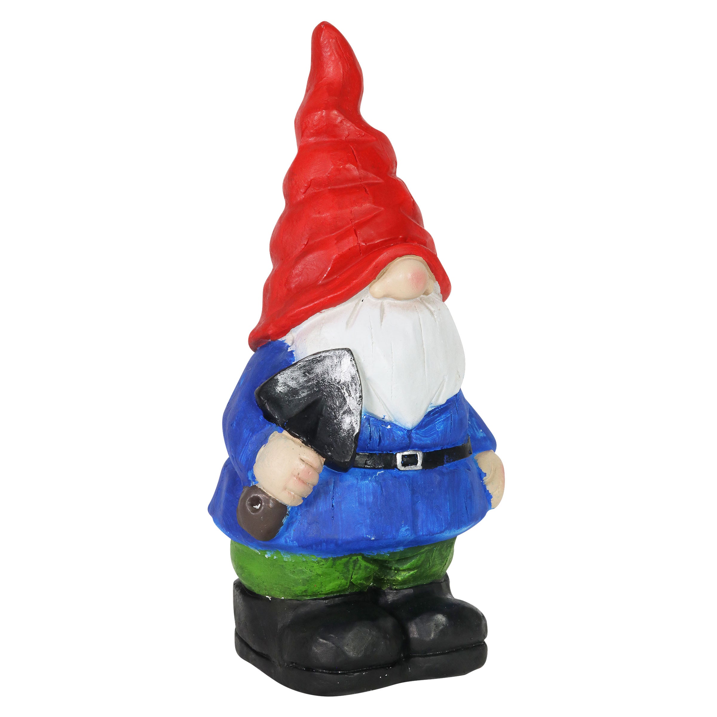 Can't See Casey Wrinkled Hat Garden Gnome Statue with Spade - Thumbnail 2
