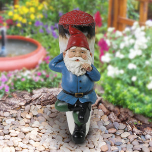 Good Time Up In This Joint Jerry Solar Gnome Statue, 13 by 5.5 Inches