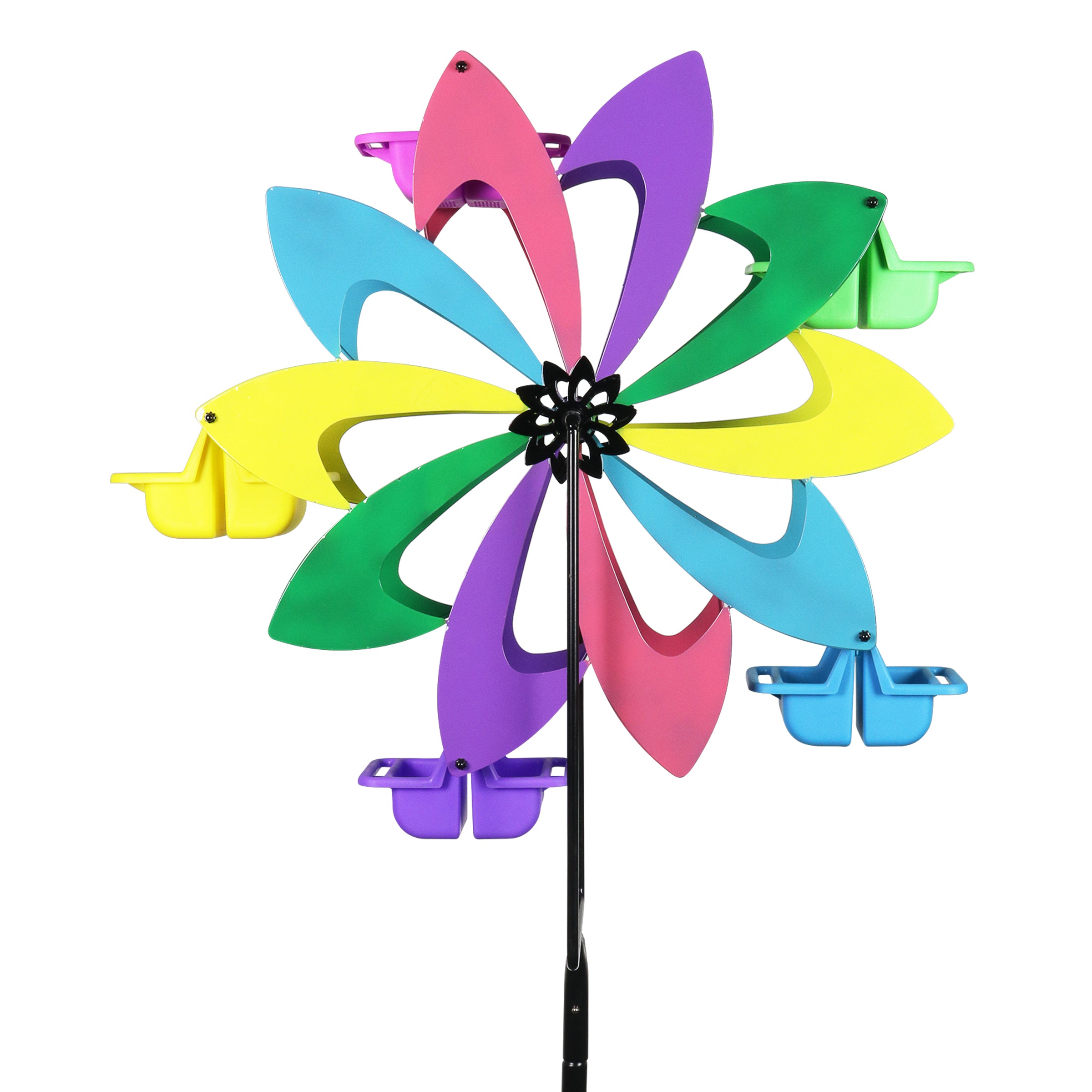 Ferris Feeder Multicolor Pinwheel Bird Feeder and Spinner