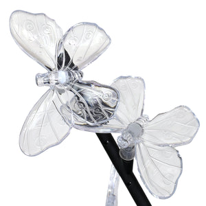 Solar Butterfly Branch Garden Stake with Twenty LED Lights, 13 by 38 Inches | Shop Garden Decor by Exhart