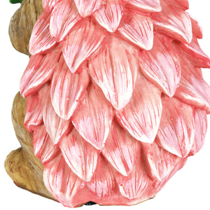 Solar Pink Hedgehog With LED Flower Statue, 9 Inch | Shop Garden Decor by Exhart
