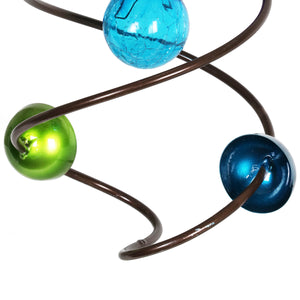 Art-in-Motion Helix Twirler Hanging Wind Spinner with Multicolor Cups, 8 by 15 Inches | Shop Garden Decor by Exhart