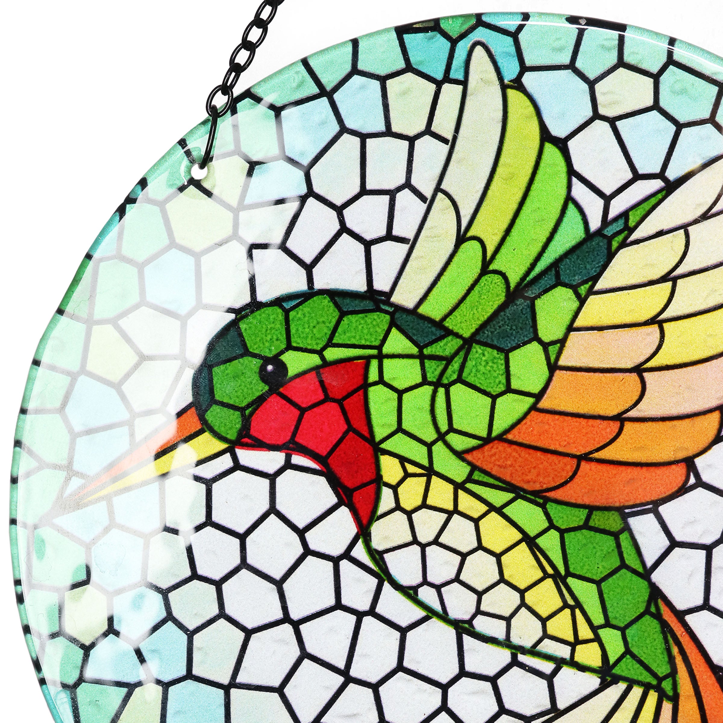 Hanging Mosaic Hummingbird Suncatcher - Thumbnail 5