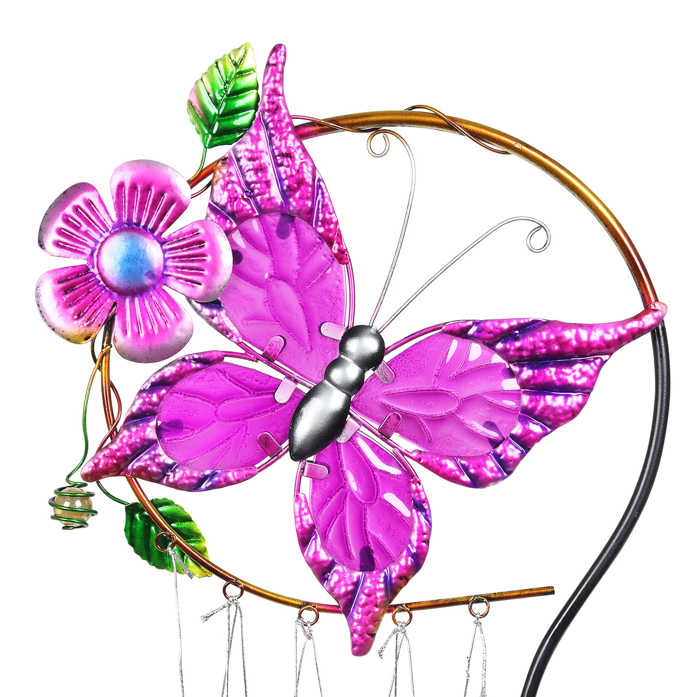 Exhart Butterfly Wind Chime Garden Stake