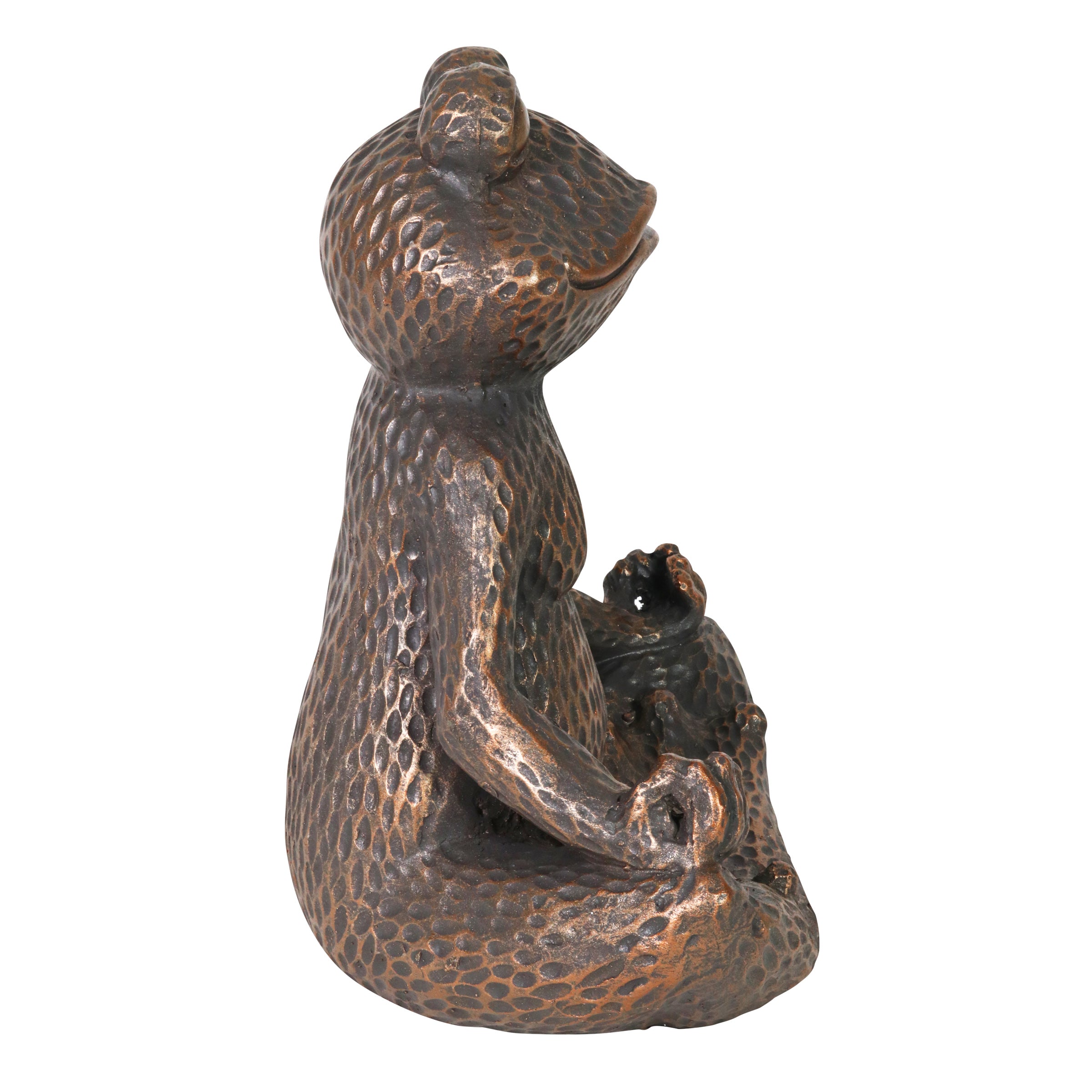 Meditating Yoga Frog Bird Feeder or Decorative Bowl - Thumbnail 5