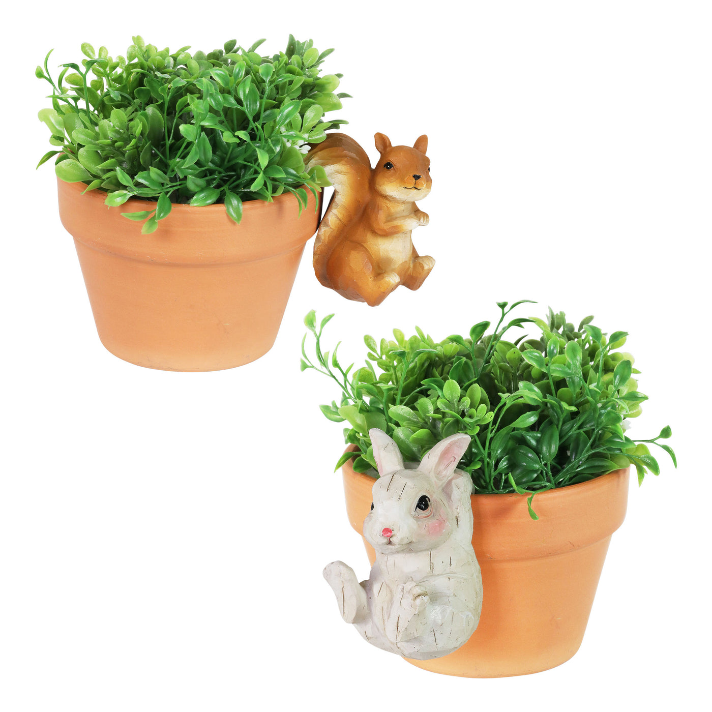 animal hanging planter Set of 5 Animal Pot Hangers, 4 Inch
