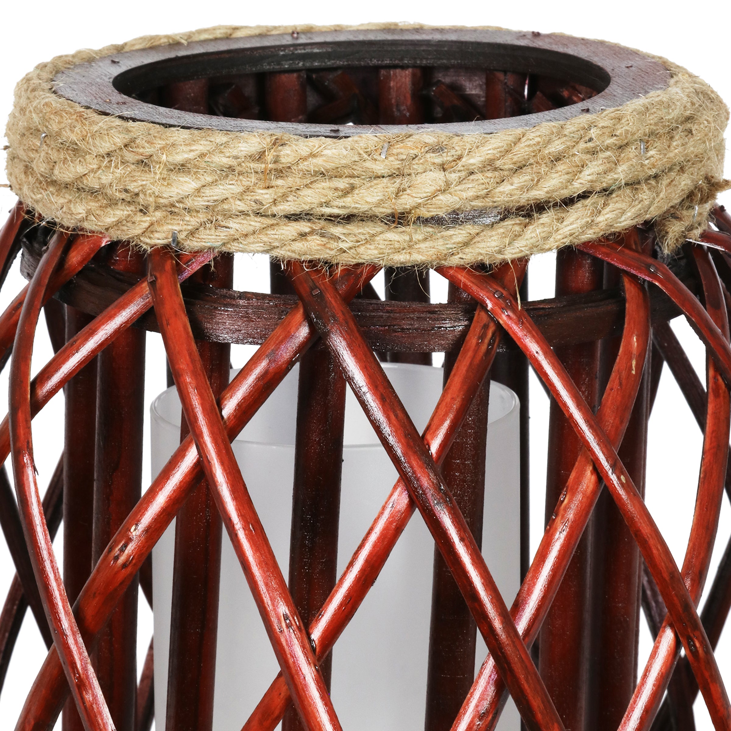 Exhart Willow Reed Lantern - Thumbnail 5