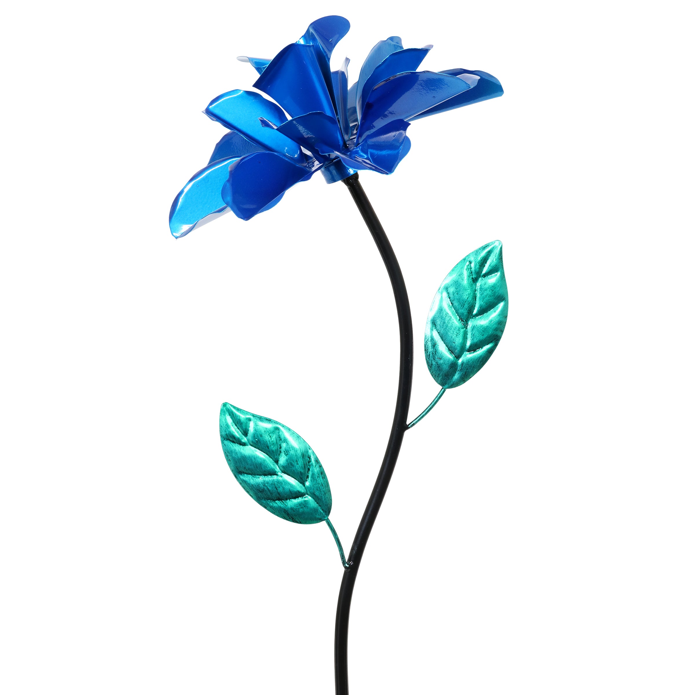 Exhart Rose Flower Wind Spinner Garden Stake - Thumbnail 4