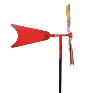 Vintage Windmill Wind Spinner Garden Stake, 16 by 78  inches | Shop Garden Decor by Exhart