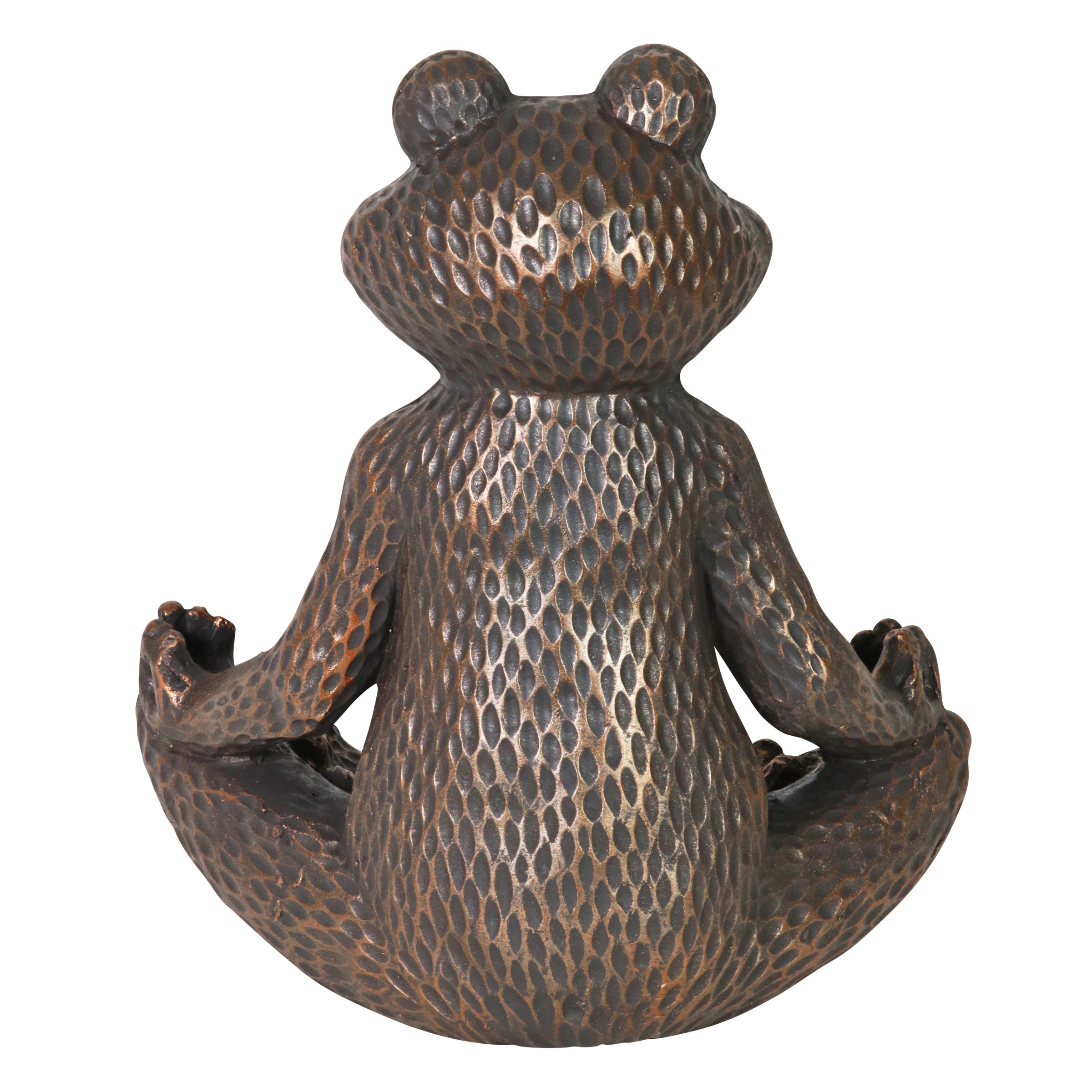 Meditating Yoga Frog Bird Feeder or Decorative Bowl - Thumbnail 4