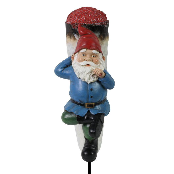 Good Time Up In This Joint Jerry Solar Gnome Statue, 13 by 5.5 Inches
