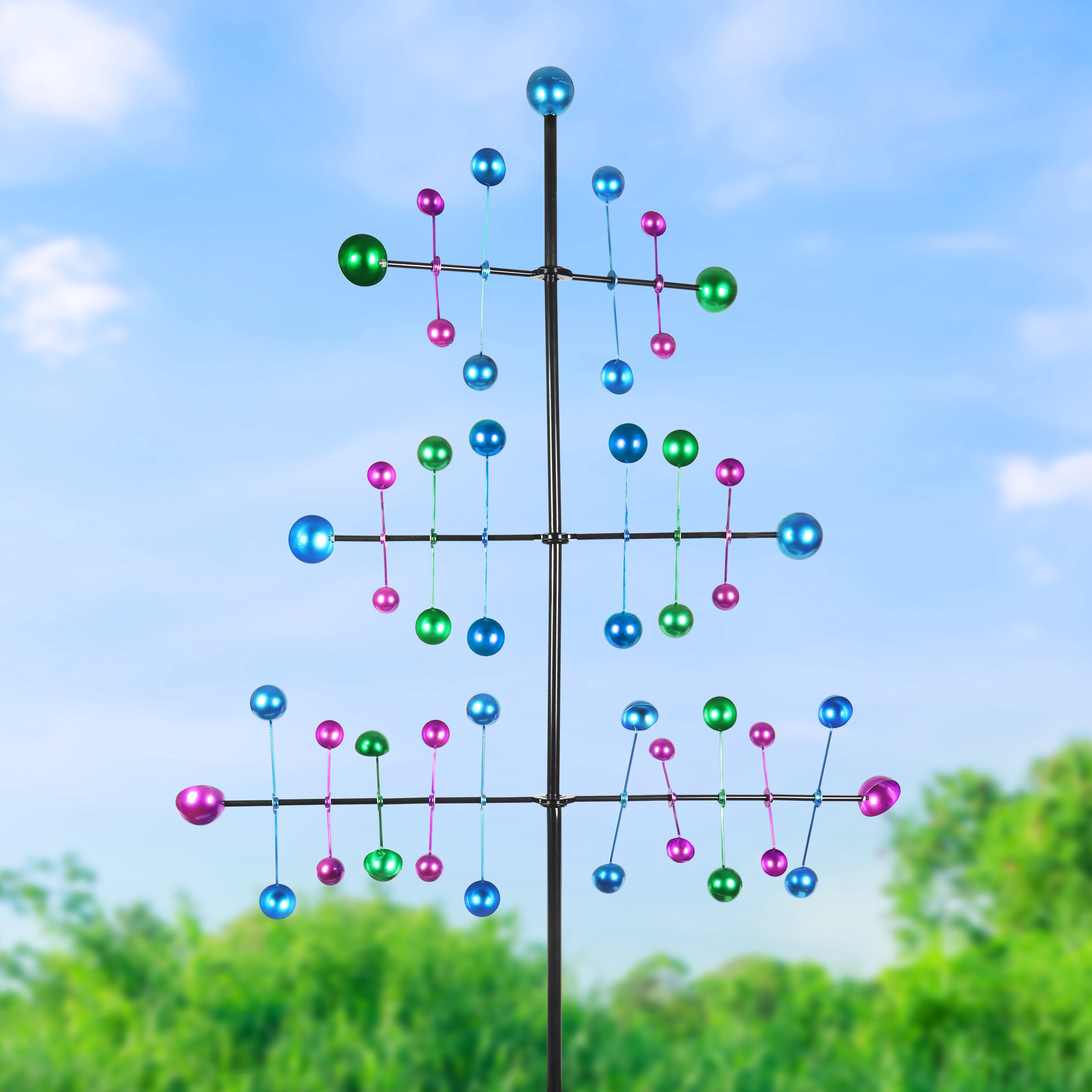 Exhart Kinetic Garden Spinner Stake - Thumbnail 3