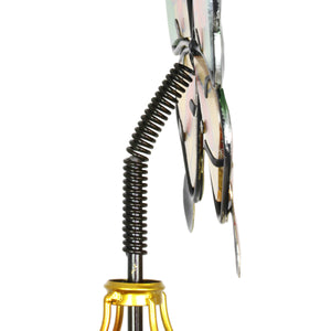 Butterfly Garden Stake Wind Spinner with Three Bubble Wind Vane, 8 by 39 Inches | Shop Garden Decor by Exhart
