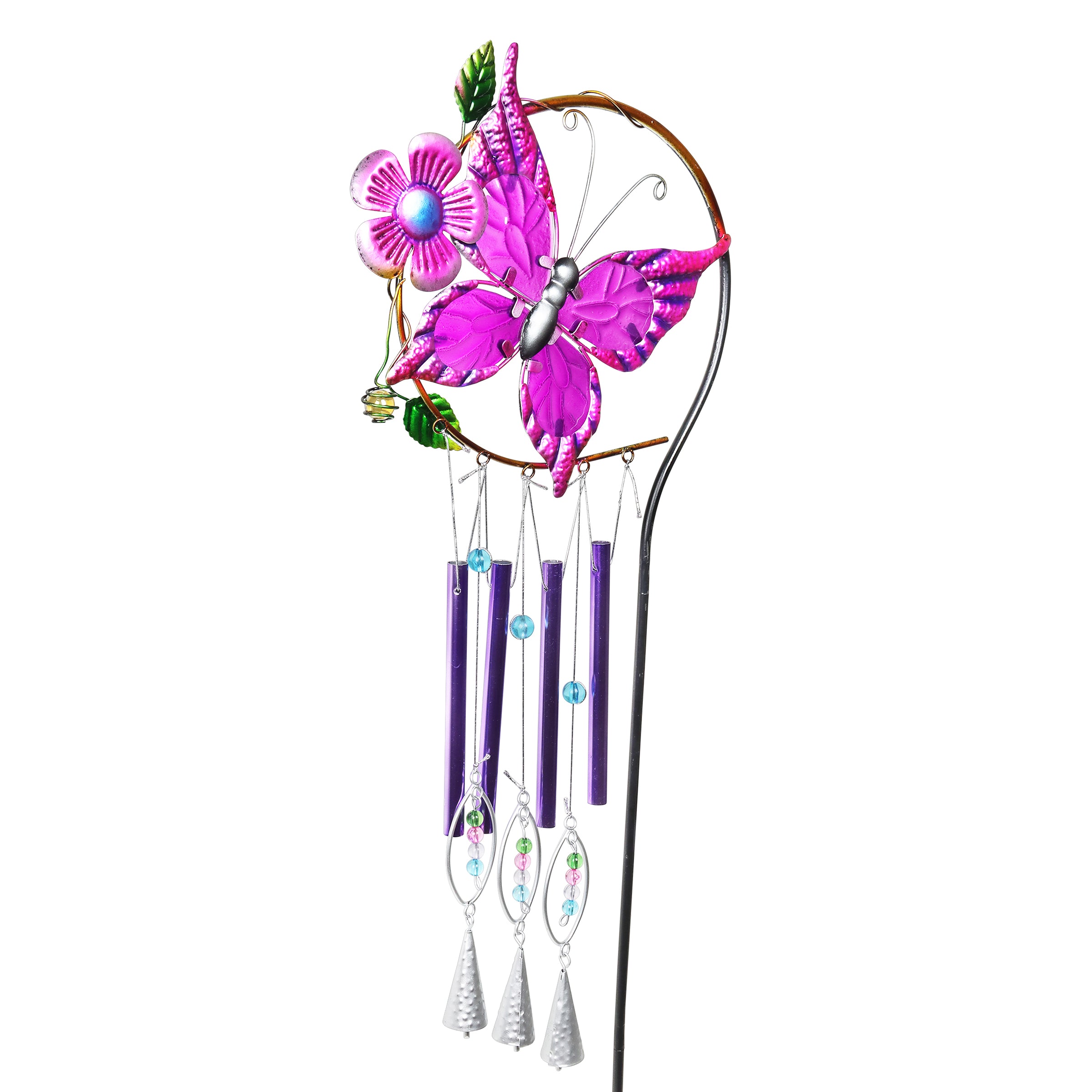 Exhart Butterfly Wind Chime Garden Stake - Thumbnail 2